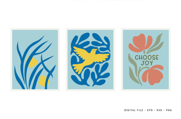 Abstract Bird and Floral SVG Bundle Graphics and Illustrations Review