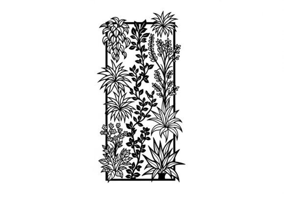 Black Floral Pattern with Various Plants Review