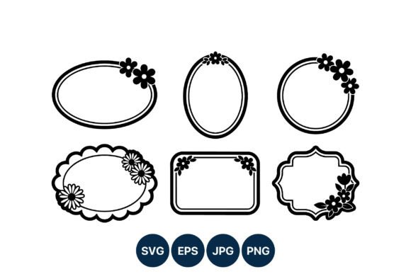 Floral Black White Frame Vector Graphics and Illustrations Review