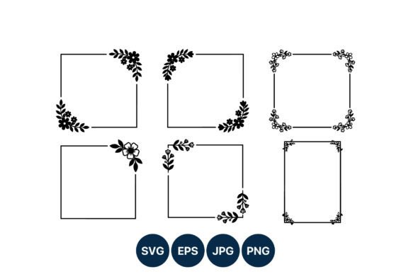 Floral Corner Motifs Vector Art Graphics and Illustrations Review