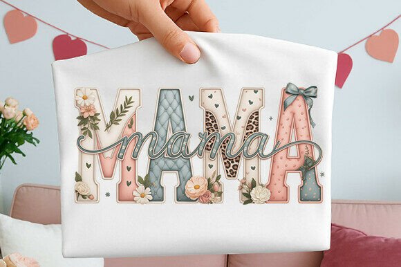 Floral Mama PNG, Mothers Day, Mom Png Graphics and Illustrations Review