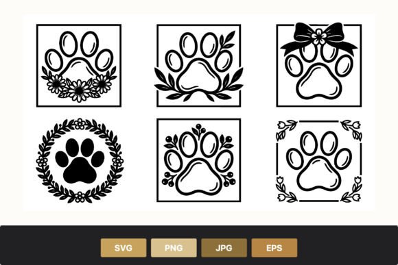 Floral Paw Print Vector Art: A Designer’s Review