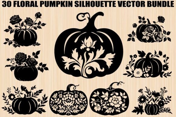 Floral Pumpkin SVG Bundle: Graphics and Illustrations for Seasonal Branding